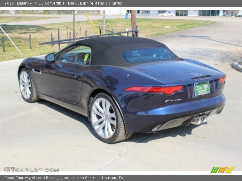 Dark Sapphire Metallic / Cirrus 2016 Jaguar F-TYPE S Convertible