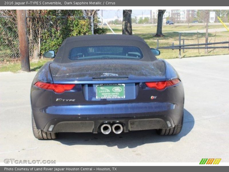 Dark Sapphire Metallic / Cirrus 2016 Jaguar F-TYPE S Convertible