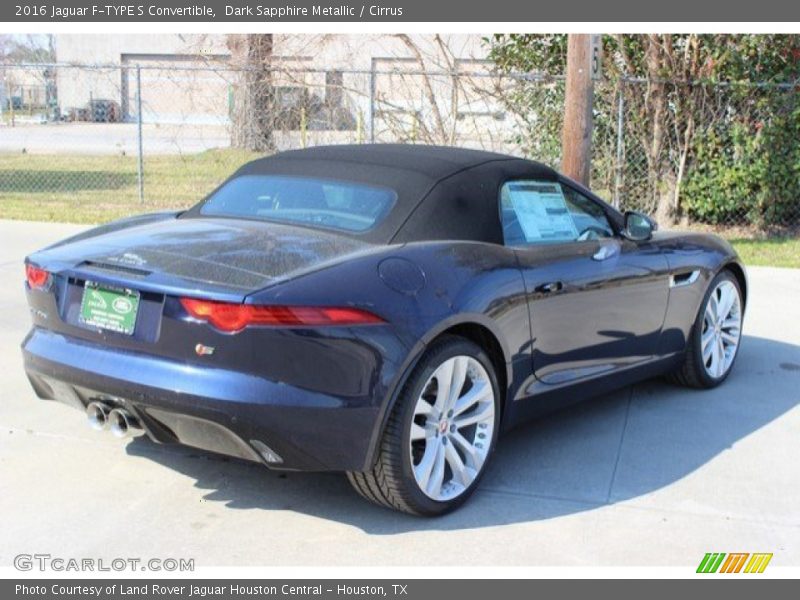 Dark Sapphire Metallic / Cirrus 2016 Jaguar F-TYPE S Convertible