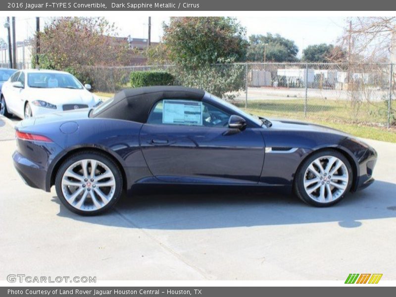 Dark Sapphire Metallic / Cirrus 2016 Jaguar F-TYPE S Convertible