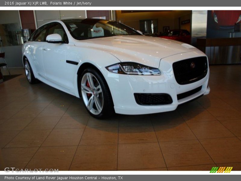 Polaris White / Jet/Ivory 2016 Jaguar XJ XJR LWB