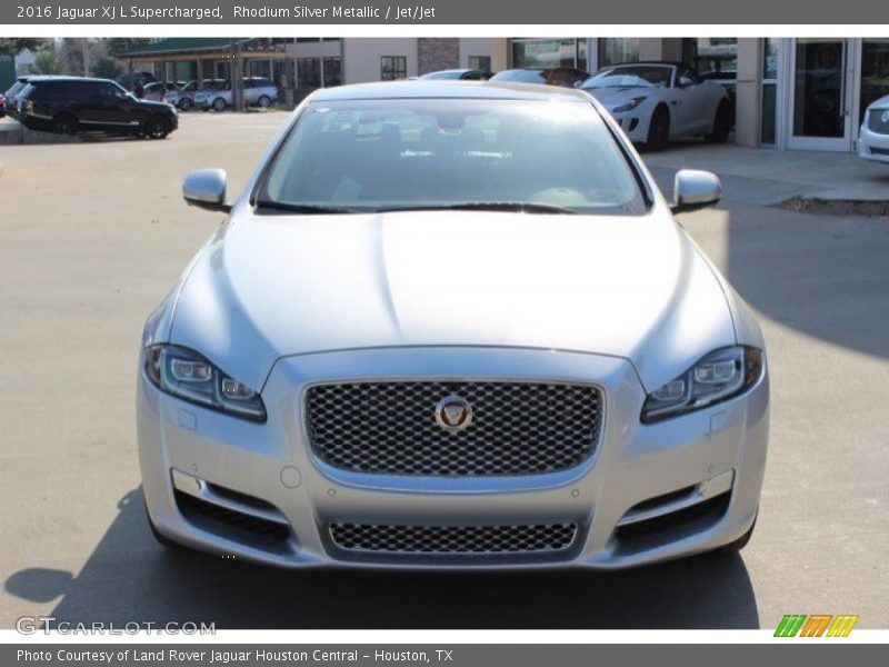 Rhodium Silver Metallic / Jet/Jet 2016 Jaguar XJ L Supercharged