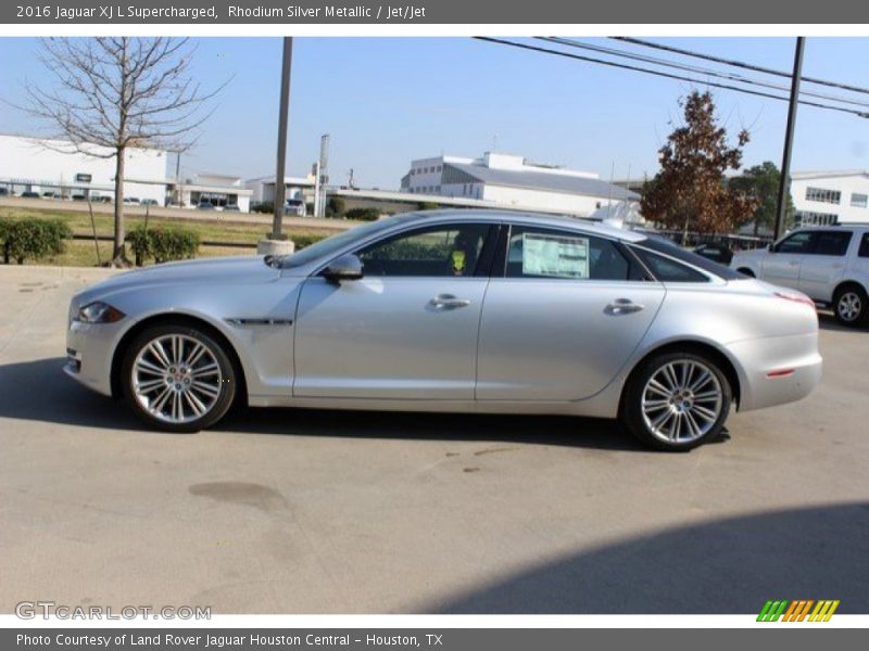 Rhodium Silver Metallic / Jet/Jet 2016 Jaguar XJ L Supercharged