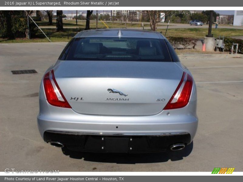 Rhodium Silver Metallic / Jet/Jet 2016 Jaguar XJ L Supercharged