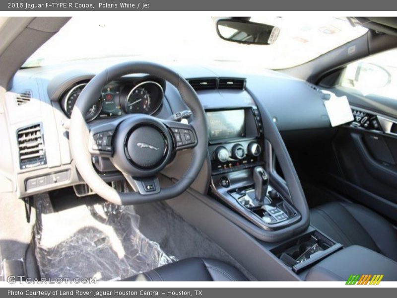 Polaris White / Jet 2016 Jaguar F-TYPE R Coupe
