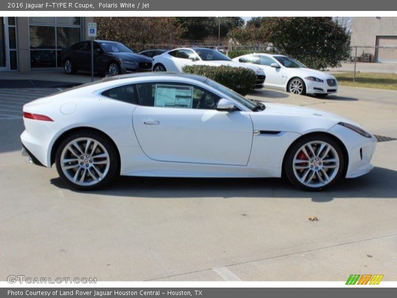 Polaris White / Jet 2016 Jaguar F-TYPE R Coupe