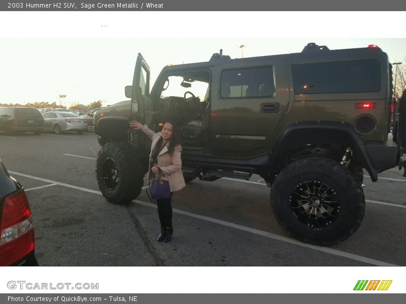 Sage Green Metallic / Wheat 2003 Hummer H2 SUV