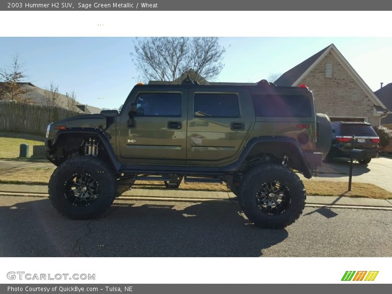 Sage Green Metallic / Wheat 2003 Hummer H2 SUV