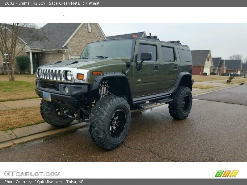 Sage Green Metallic / Wheat 2003 Hummer H2 SUV