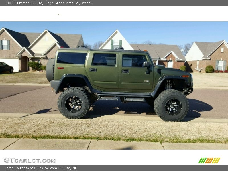 Sage Green Metallic / Wheat 2003 Hummer H2 SUV