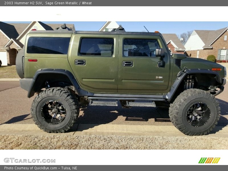 Sage Green Metallic / Wheat 2003 Hummer H2 SUV