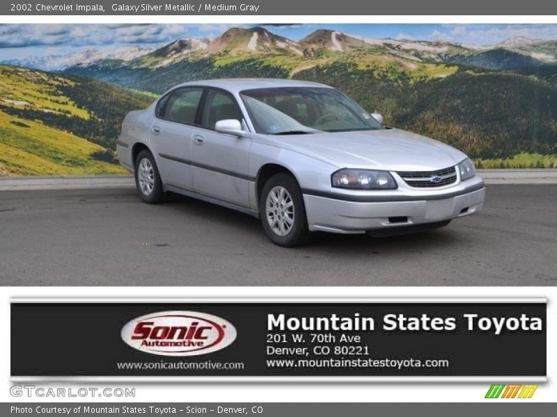 Galaxy Silver Metallic / Medium Gray 2002 Chevrolet Impala