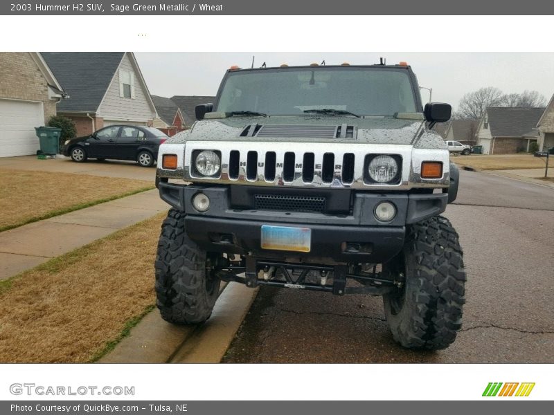 Sage Green Metallic / Wheat 2003 Hummer H2 SUV