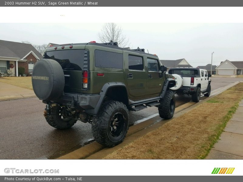Sage Green Metallic / Wheat 2003 Hummer H2 SUV