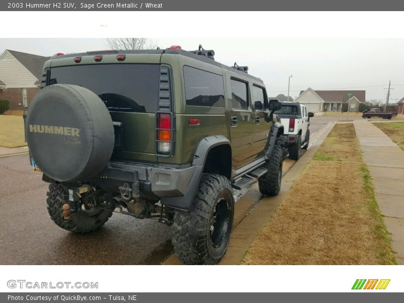 Sage Green Metallic / Wheat 2003 Hummer H2 SUV