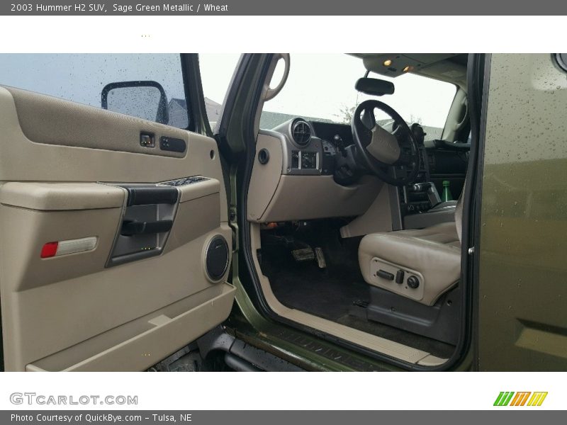 Sage Green Metallic / Wheat 2003 Hummer H2 SUV