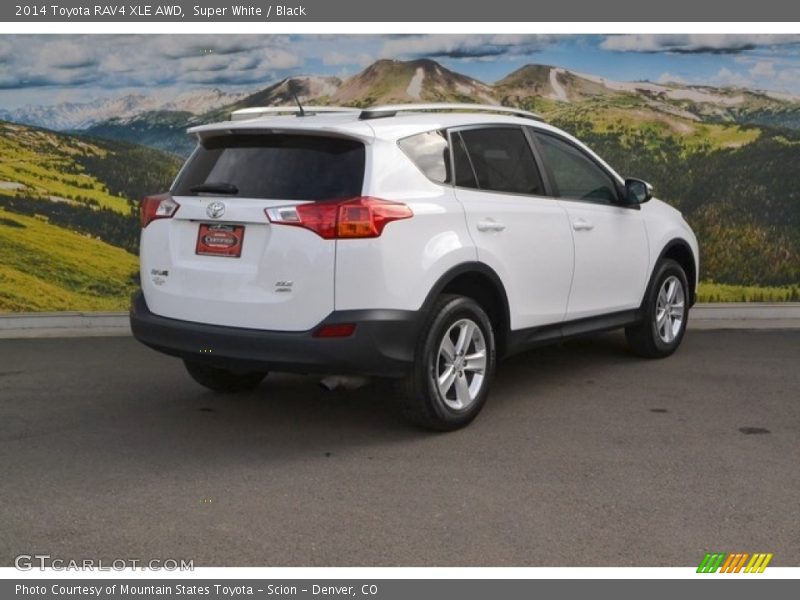 Super White / Black 2014 Toyota RAV4 XLE AWD