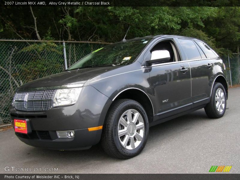Alloy Grey Metallic / Charcoal Black 2007 Lincoln MKX AWD