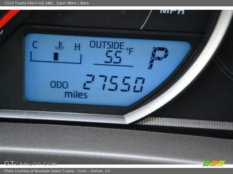 Super White / Black 2014 Toyota RAV4 XLE AWD