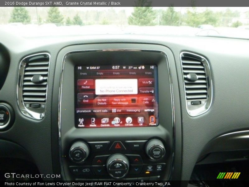 Granite Crystal Metallic / Black 2016 Dodge Durango SXT AWD