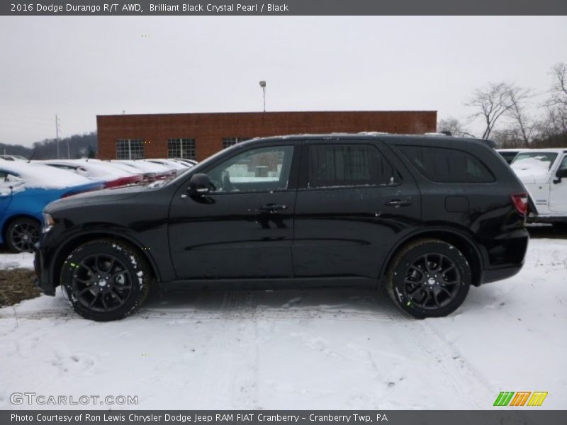 Brilliant Black Crystal Pearl / Black 2016 Dodge Durango R/T AWD