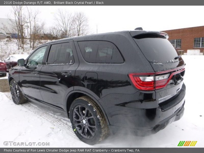 Brilliant Black Crystal Pearl / Black 2016 Dodge Durango R/T AWD