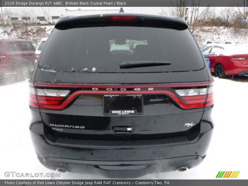 Brilliant Black Crystal Pearl / Black 2016 Dodge Durango R/T AWD