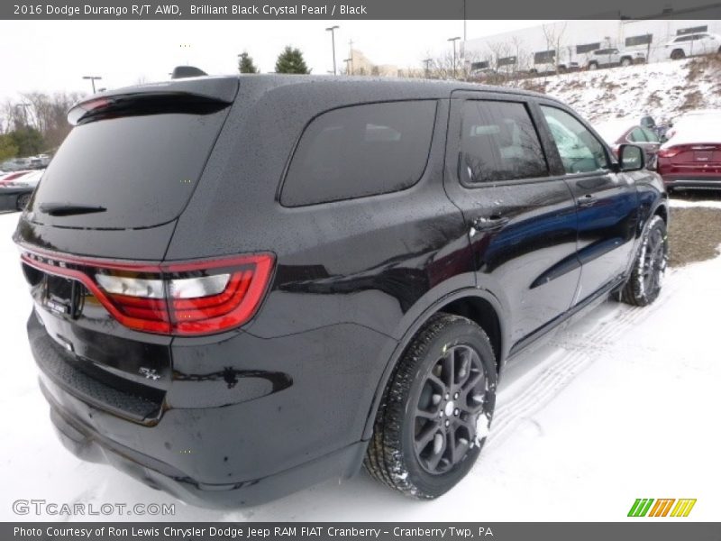Brilliant Black Crystal Pearl / Black 2016 Dodge Durango R/T AWD