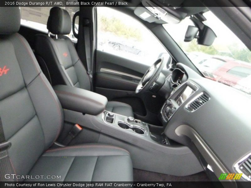 Brilliant Black Crystal Pearl / Black 2016 Dodge Durango R/T AWD