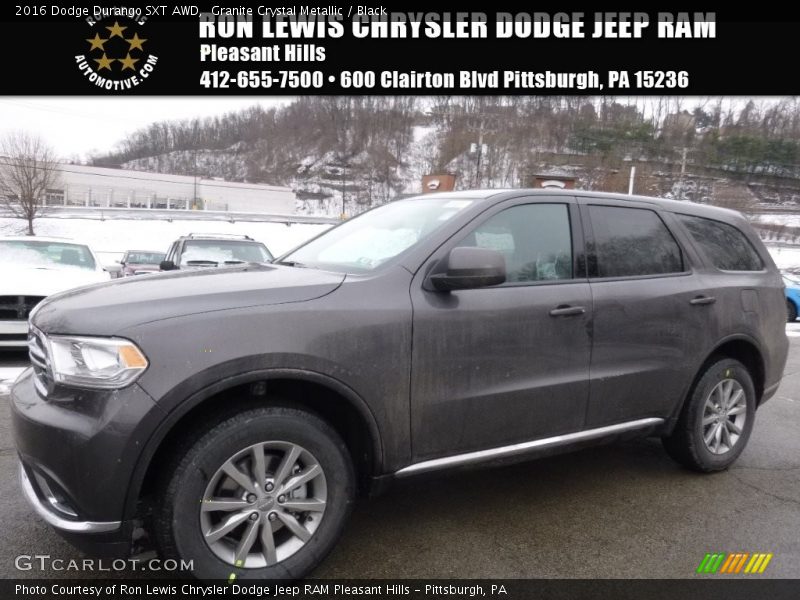 Granite Crystal Metallic / Black 2016 Dodge Durango SXT AWD