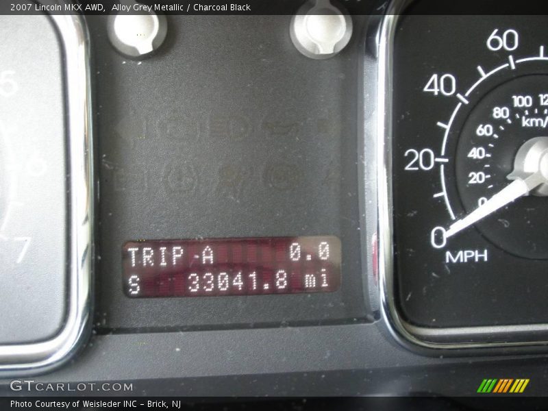 Alloy Grey Metallic / Charcoal Black 2007 Lincoln MKX AWD