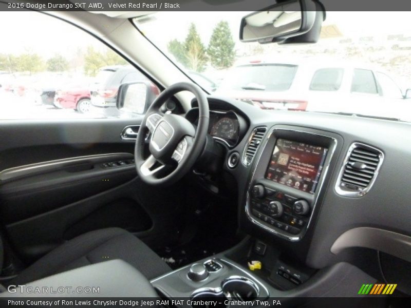 Velvet Red Pearl / Black 2016 Dodge Durango SXT AWD