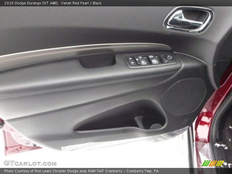 Velvet Red Pearl / Black 2016 Dodge Durango SXT AWD
