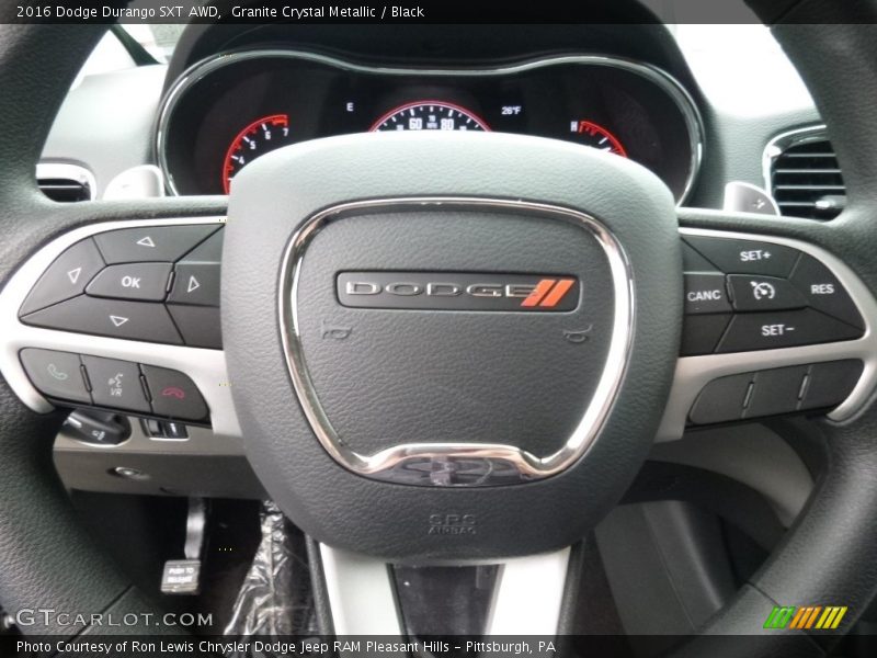 Granite Crystal Metallic / Black 2016 Dodge Durango SXT AWD