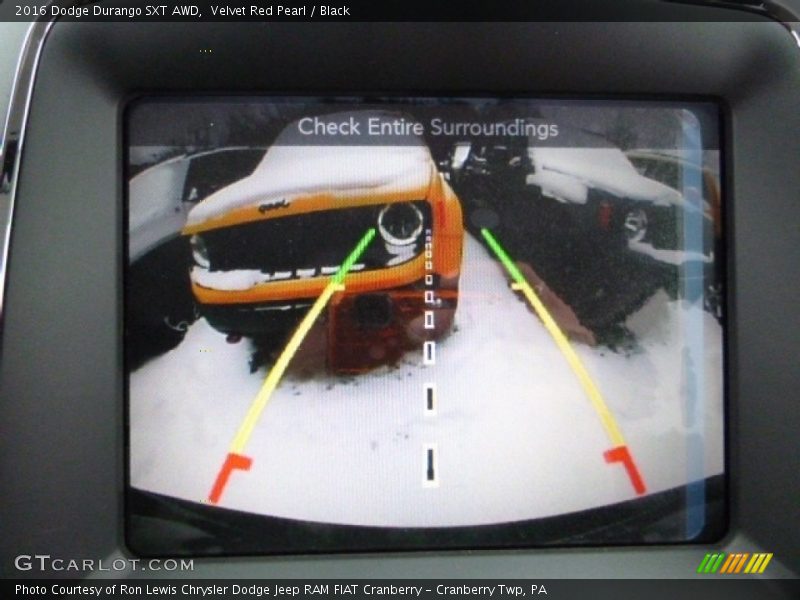 Velvet Red Pearl / Black 2016 Dodge Durango SXT AWD