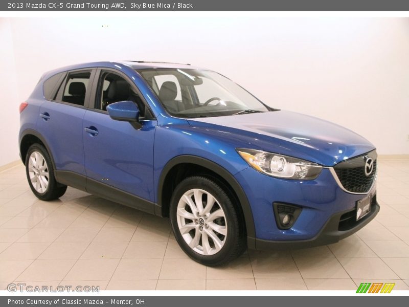 Sky Blue Mica / Black 2013 Mazda CX-5 Grand Touring AWD