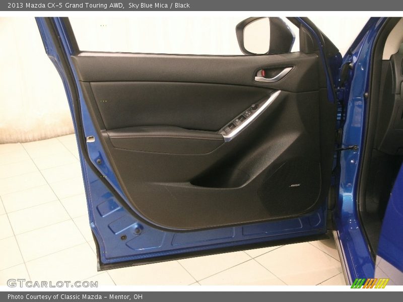 Sky Blue Mica / Black 2013 Mazda CX-5 Grand Touring AWD