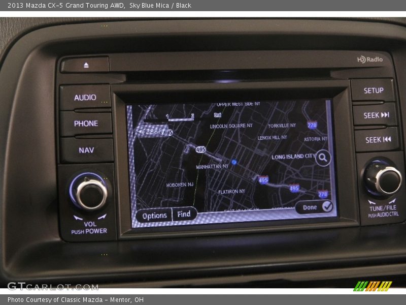 Sky Blue Mica / Black 2013 Mazda CX-5 Grand Touring AWD