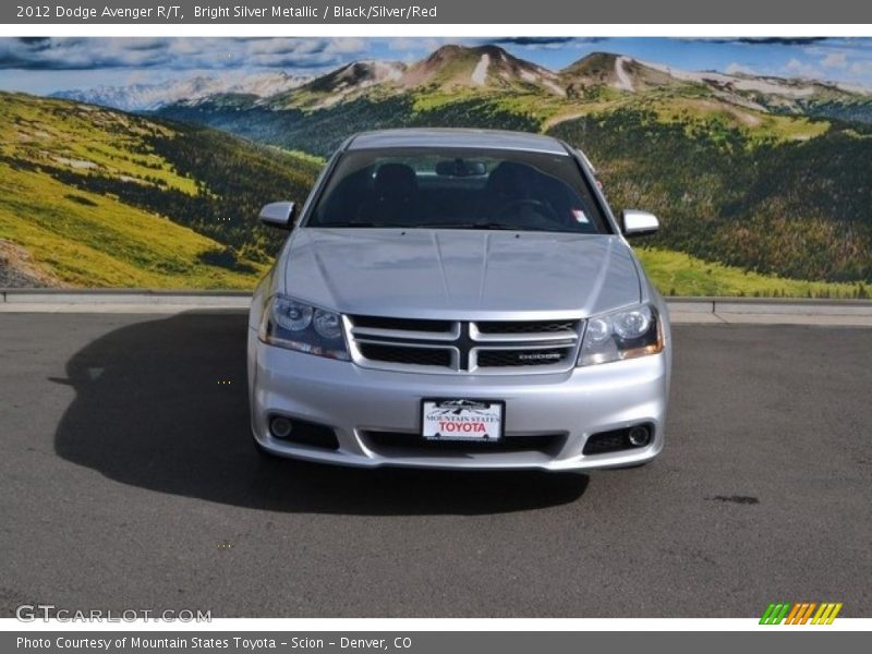 Bright Silver Metallic / Black/Silver/Red 2012 Dodge Avenger R/T