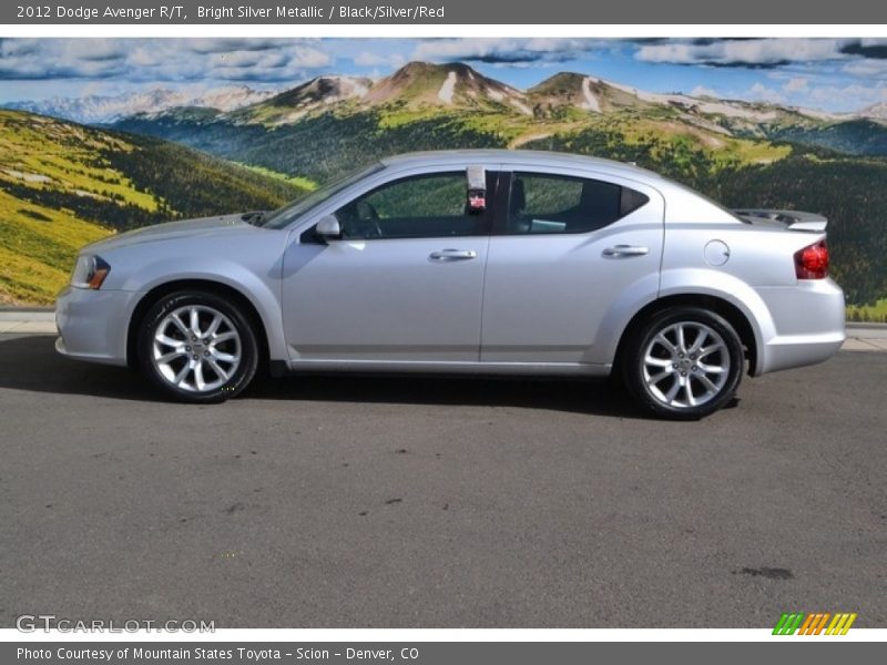 Bright Silver Metallic / Black/Silver/Red 2012 Dodge Avenger R/T