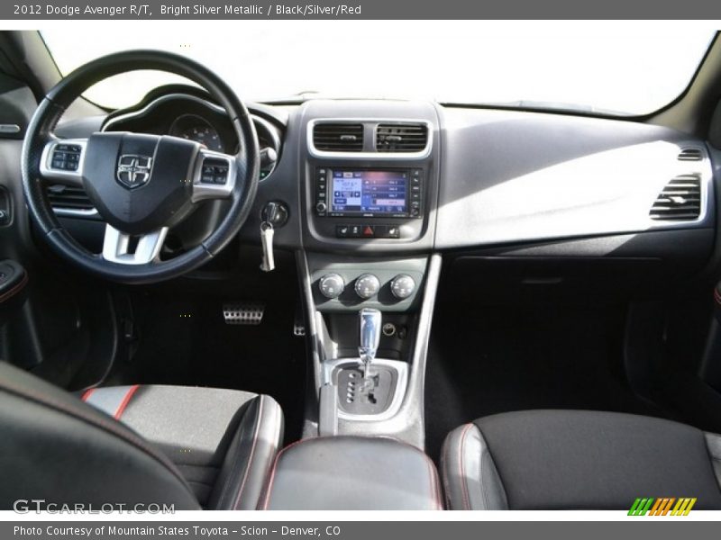 Bright Silver Metallic / Black/Silver/Red 2012 Dodge Avenger R/T
