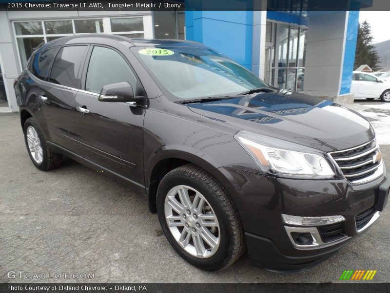Tungsten Metallic / Ebony 2015 Chevrolet Traverse LT AWD