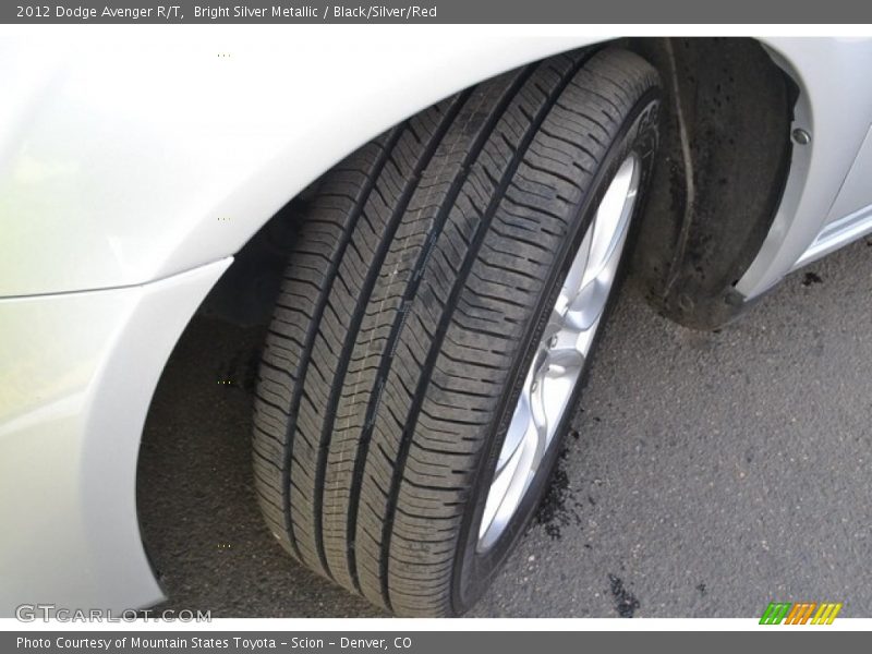 Bright Silver Metallic / Black/Silver/Red 2012 Dodge Avenger R/T