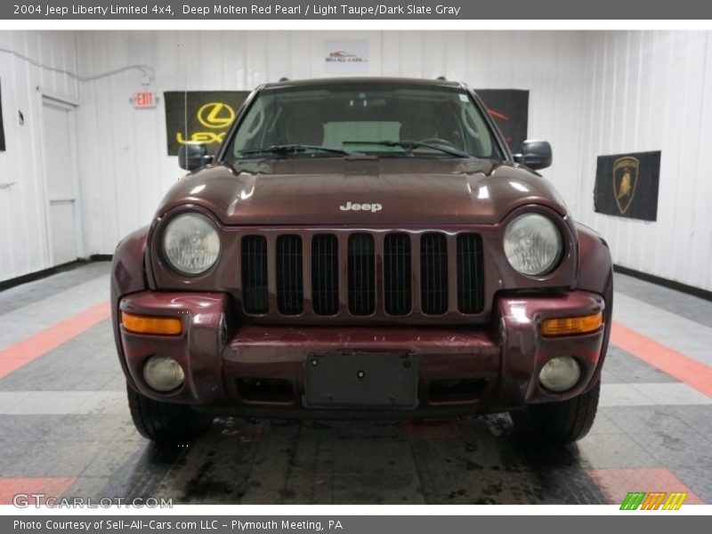 Deep Molten Red Pearl / Light Taupe/Dark Slate Gray 2004 Jeep Liberty Limited 4x4