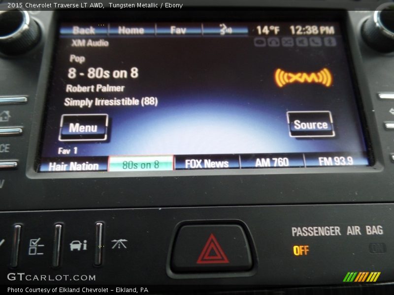 Tungsten Metallic / Ebony 2015 Chevrolet Traverse LT AWD