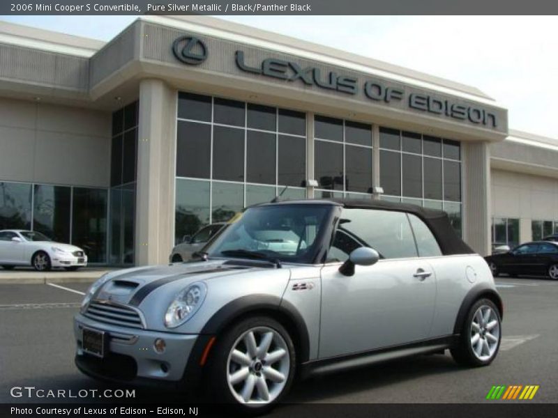 Pure Silver Metallic / Black/Panther Black 2006 Mini Cooper S Convertible