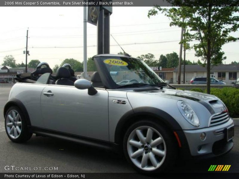 Pure Silver Metallic / Black/Panther Black 2006 Mini Cooper S Convertible