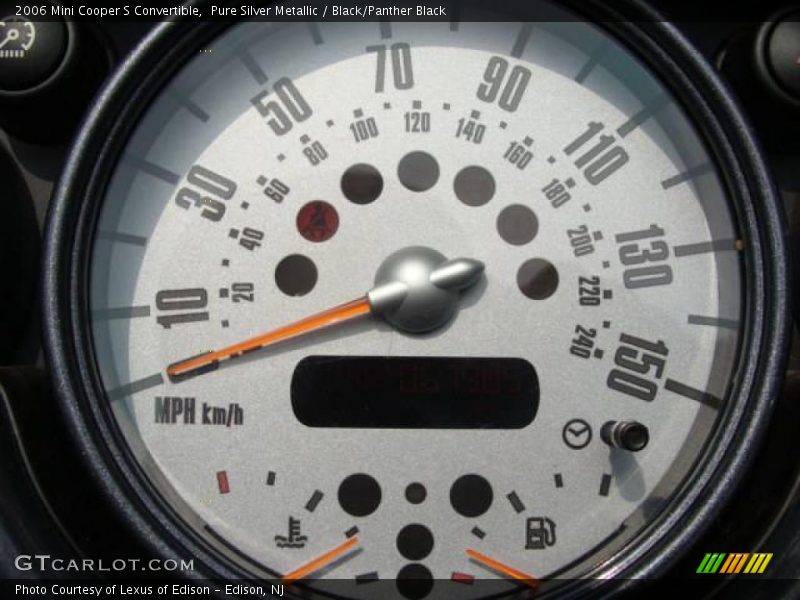 Pure Silver Metallic / Black/Panther Black 2006 Mini Cooper S Convertible