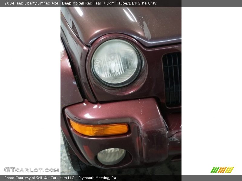 Deep Molten Red Pearl / Light Taupe/Dark Slate Gray 2004 Jeep Liberty Limited 4x4