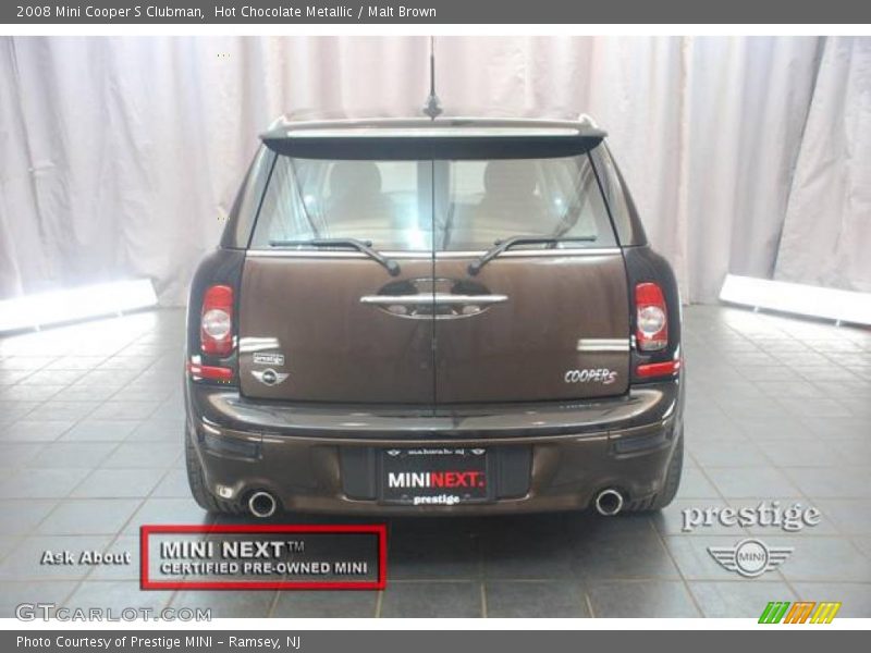 Hot Chocolate Metallic / Malt Brown 2008 Mini Cooper S Clubman
